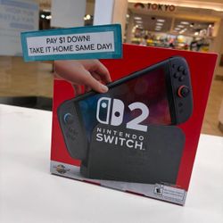 Nintendo Switch 2 Gaming Console New - Pay $1 DOWN AVAILABLE - NO CREDIT NEEDED