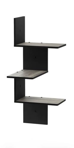 3 tier wall mounted corner shelf