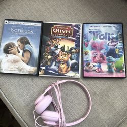 3 DVDs With Kids Headset