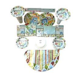 Happy Birthday 1st Birthday Welcome Wild 1 Decoration Kit Bundle