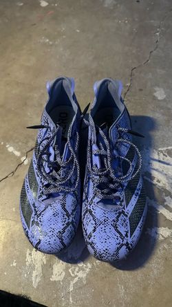 Adidas cleats Blue Snakeskin Print | Size 9