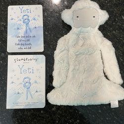 Slumberkins Mindfulness Yeti Snuggler - Lovey, Card and Book