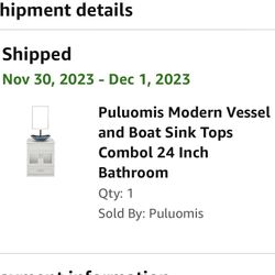 Puluomis Modern Vessel And Boat Sink Top Combo