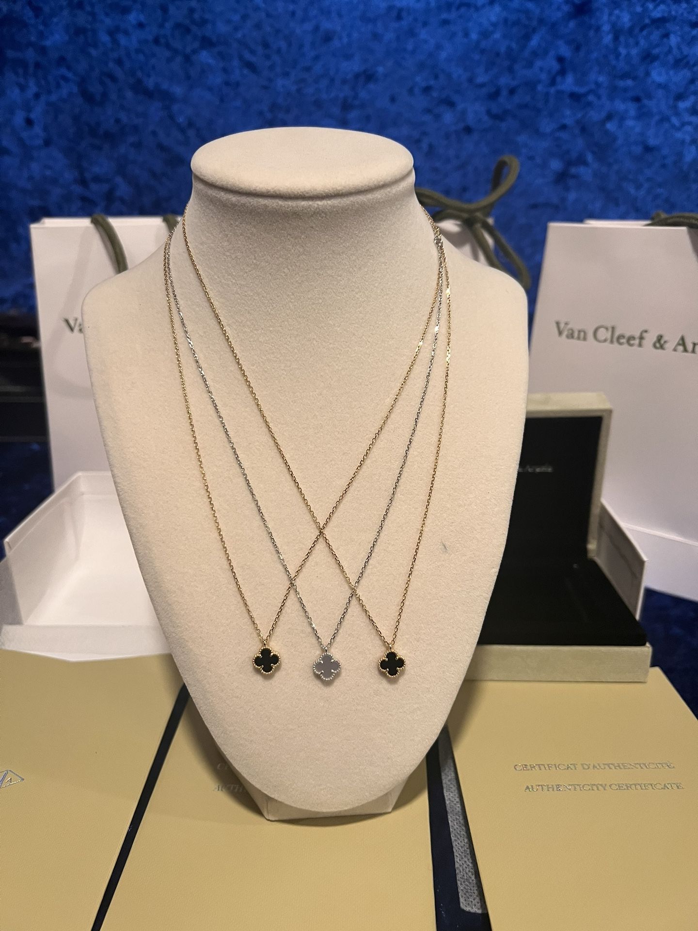 18k Gold Van Cleef Necklaces
