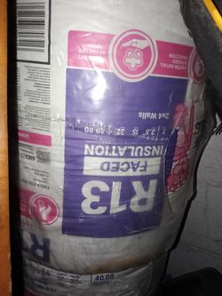 Owens corning R-13 faced fiber glass insulation