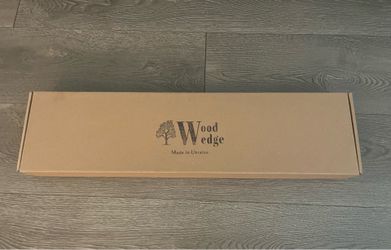 Wood Wedge Floating Shelves - Set of 2 Walnut Color