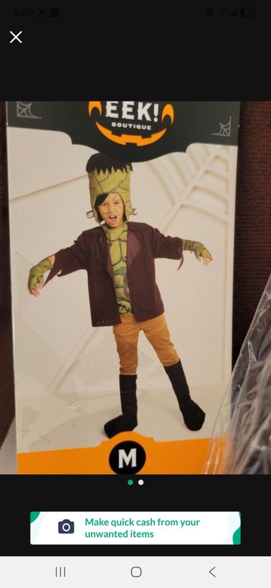 Child MEDIUM Frankenstein Costume