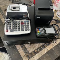 Register, Credit Card Machine, Printer, Calculator 
