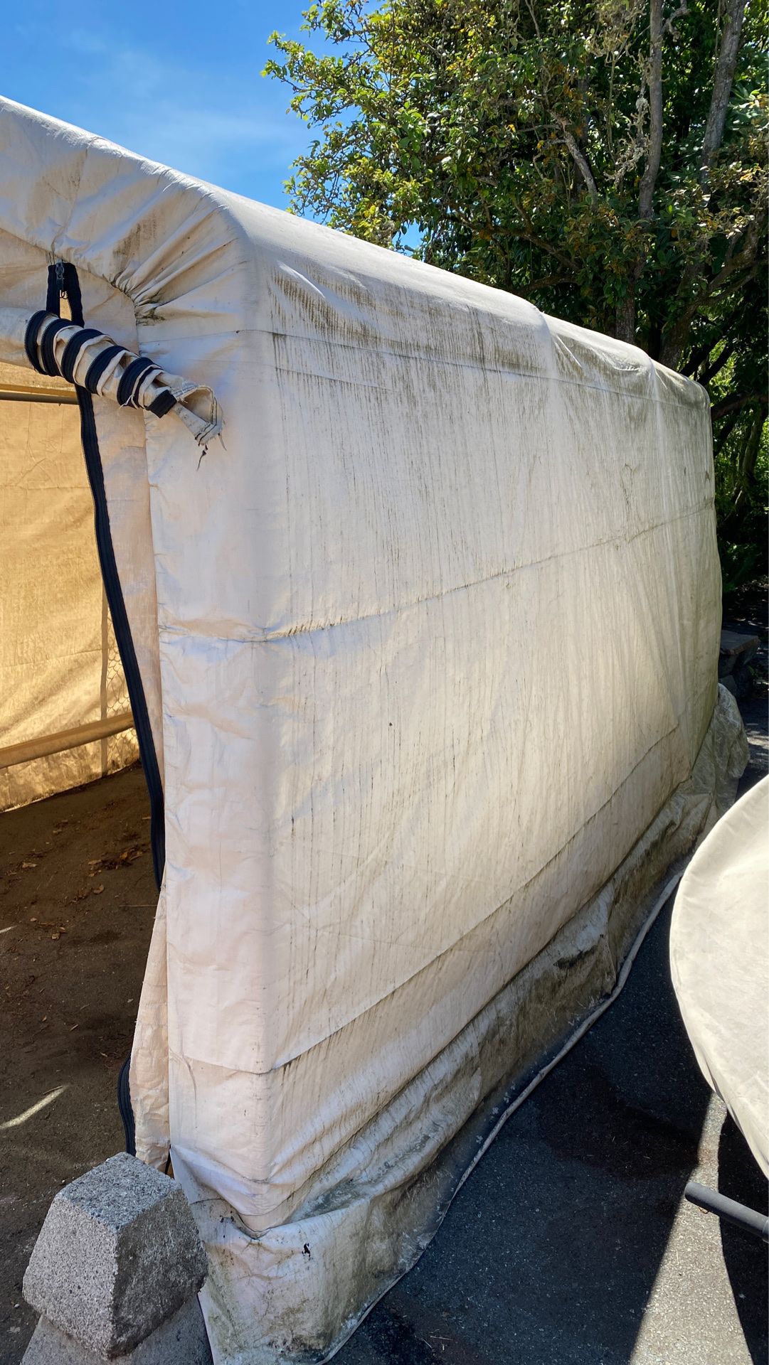 Shelter Logic 10x15 Garage Structurally Sounds Needs New Tarp for Sale