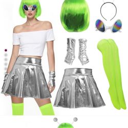 Women’s Alien Halloween Costume New Size Small