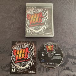 Guitar Hero Warriors of Rock (Sony PlayStation 3, 2010) PS3 CIB Complete