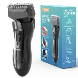 MOOSOO Electric Razor for Men, Rechargeable Wet Dry Shaver, Portable Travel Shaver