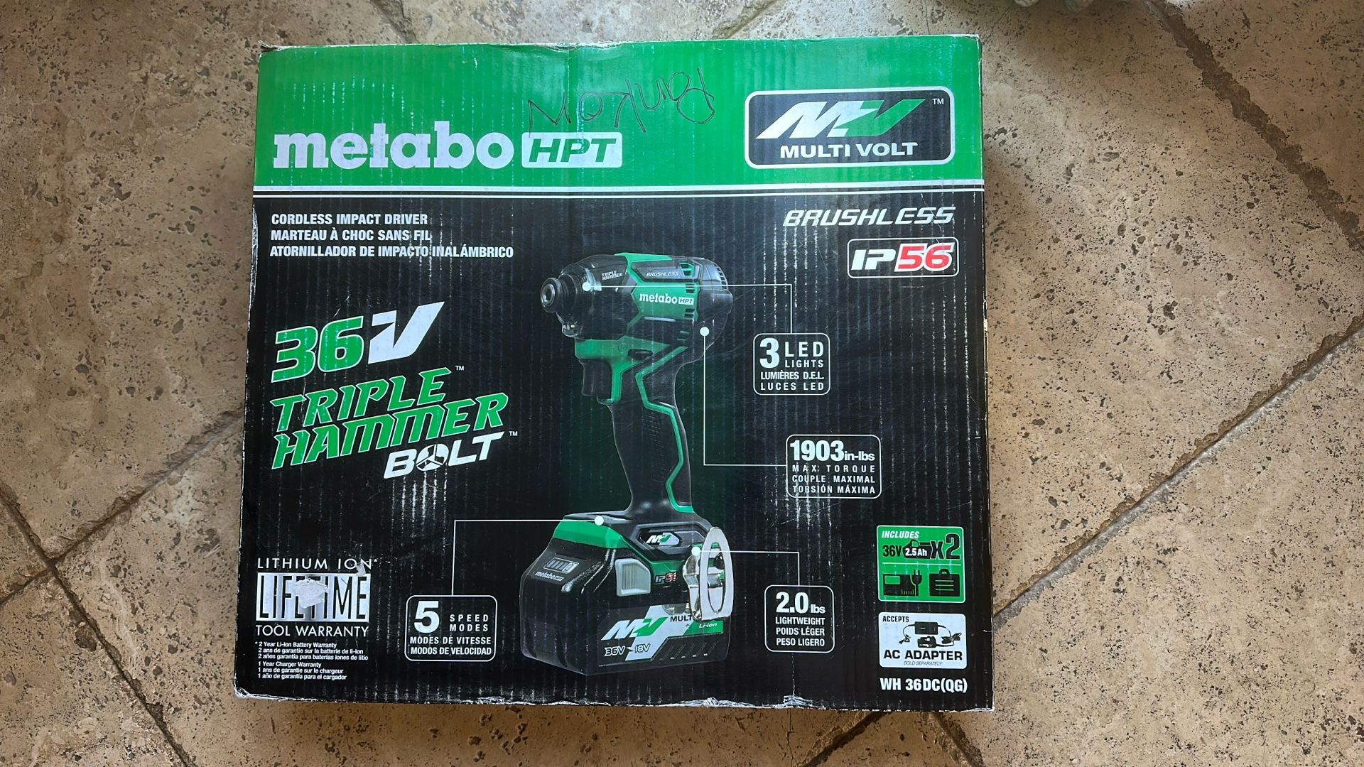 Metabo Hpt 36v Triple Hammer Impact Drill