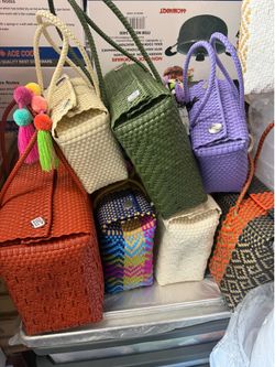 Bolsas de plástico mexicanos. Bolso para la playa! Diferentes tamaños!