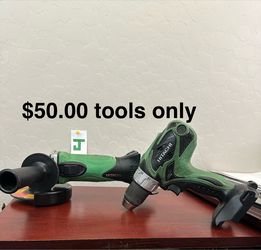 Drill and grinder $50.00 no battery no charger