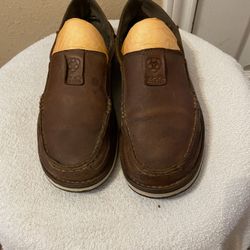 Ariat Men’s Cruiser Slip-on Shoes In A Brown Leather Finish Size 7.5 D