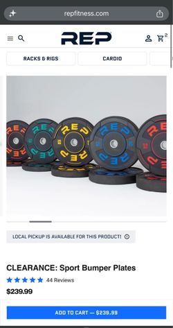 55lbs REP Fitness bumper plate