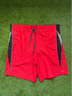 Red Nike trunks