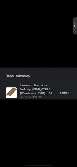 Laminate Stair nose/transition Piece