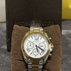 Michael Kors Bradshaw Chronograph Silver Dial Women's Watch 