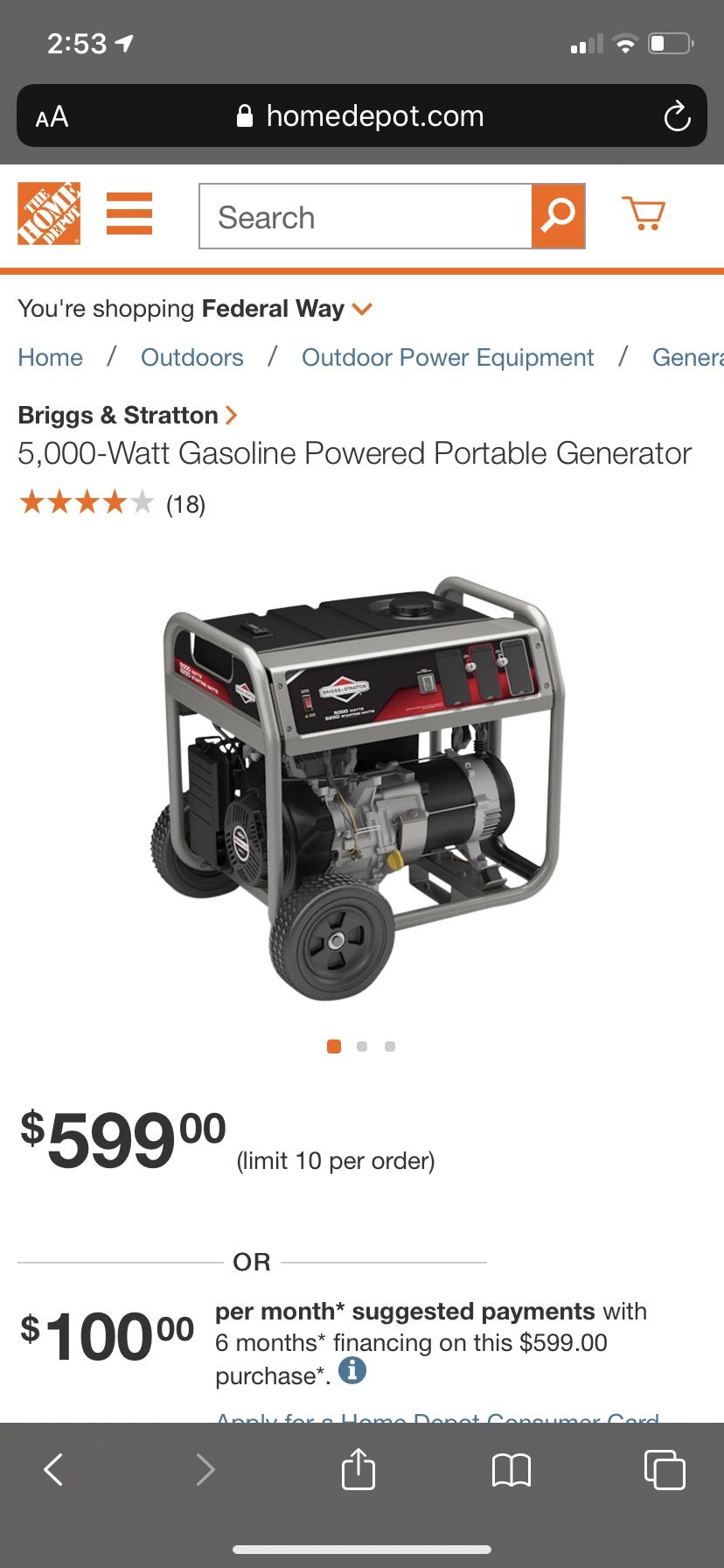 Briggs and Stratton Generator