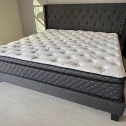 New King Size Bed Frame + Mattress- Free Delivery 