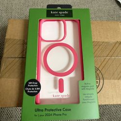 iPhone 16 Pro Kate Spade Hot Pink MagSafe Case Cover