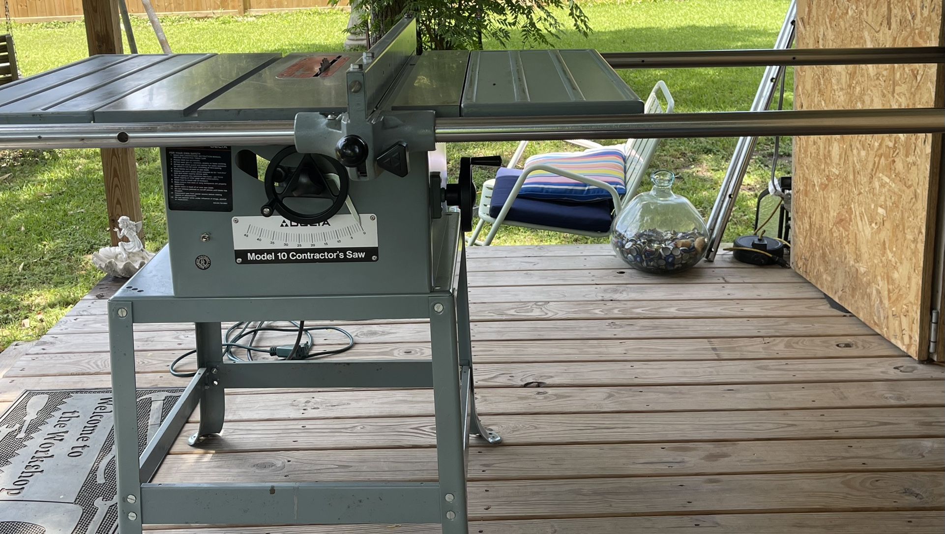 Delta 10” Table Saw (Long Rails)
