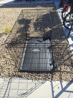 Dog kennel crate large size steel