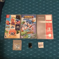 Nintendo Switch, Gameboy, 3DS Games (Mario, Sonic, And Pokémon)