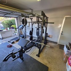 Smith Machine 2001 | Multi-Use Adj Bench | Gym Equipment | Fitness | Squat Rack | Excercise |🔴WEIGHTS AND BARBELL SOLD SEPARATELY 🔴 FREE DELIVERY 🚚