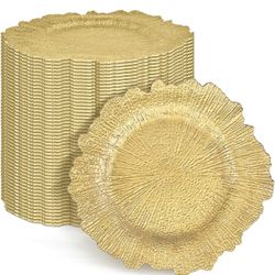 Gold Plates Bulk 50 pcs