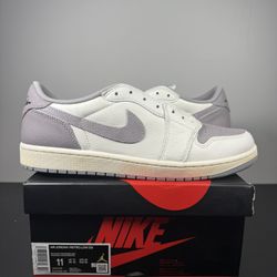 Brand New Jordan 1 Low Atmosphere Grey size 11m OG all!