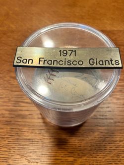1971 SF Giants Team Autographed Baseball