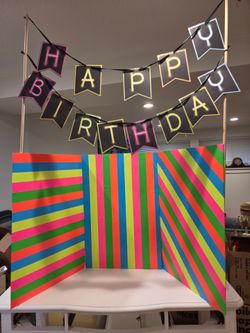 Happy Birthday table decor