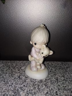 Precious Moments 1978, Jesus Loves Me, Boy Figurine