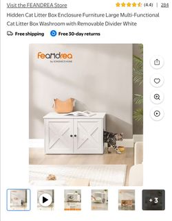 Hidden Cat litter box new in box white