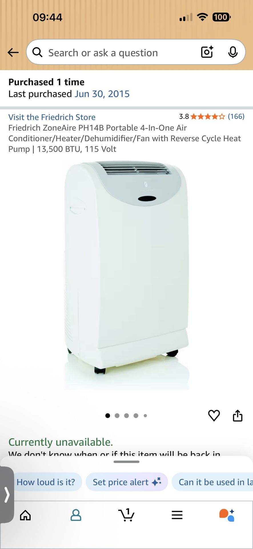 Friedrich 4-in-1 Portable Air Conditioner