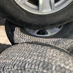 4 Tires 3 Chevy Rims 