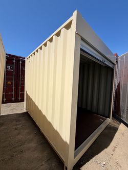 15FT SHIPPING CONTAINER – WIND & WATERTIGHT | HEAVY DUTY STORAGE SHED | CONEX BOX (ROLL-UP DOOR)
