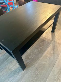Ikea black coffee table
