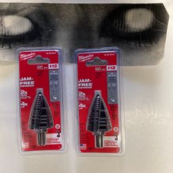 Milwaukee 7/8 In .1- 3/8 In.#12 Step drill bit (2-Pieces)