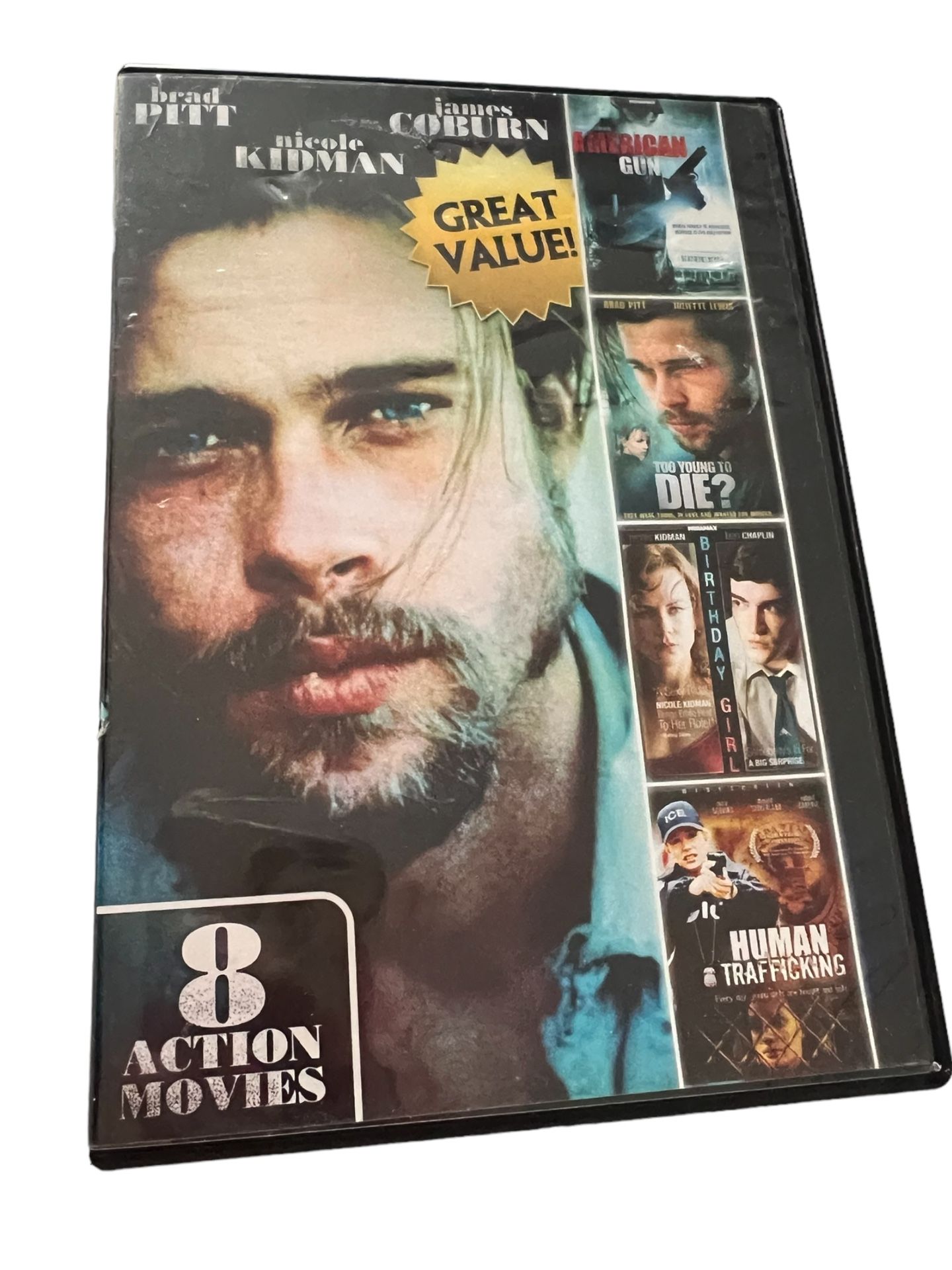 8-Movie Action Pack V.2 - DVD - Very Good - Matt Damon,Casey Affleck,Nicole Kid Get ready for an adrenaline-pumping experience with the 8-Movie Acti