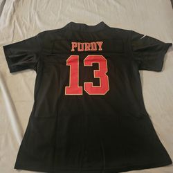 49ers Woman Purdy Black Jerseys $60ea Firm S M L Xl 2x 
