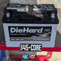 AGM Car Battery / Group Size 48/H6