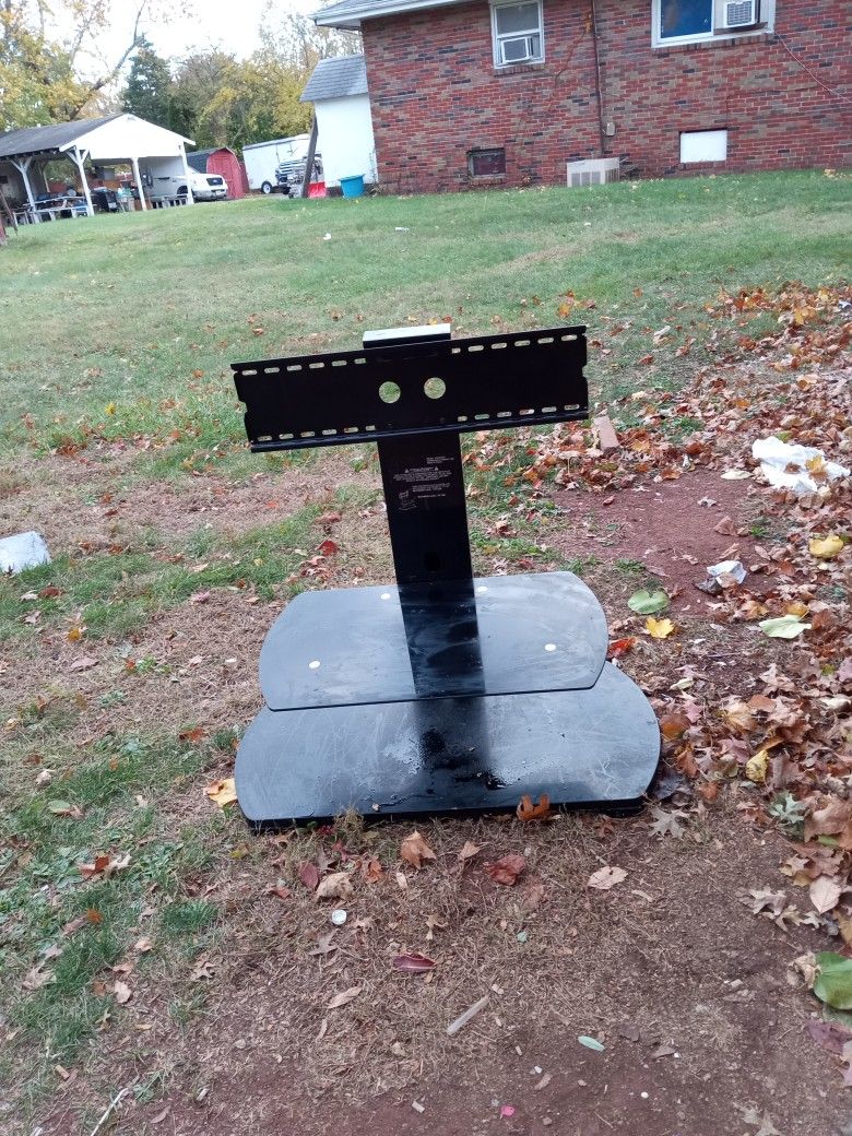 TV STAND With Glass Shelves 