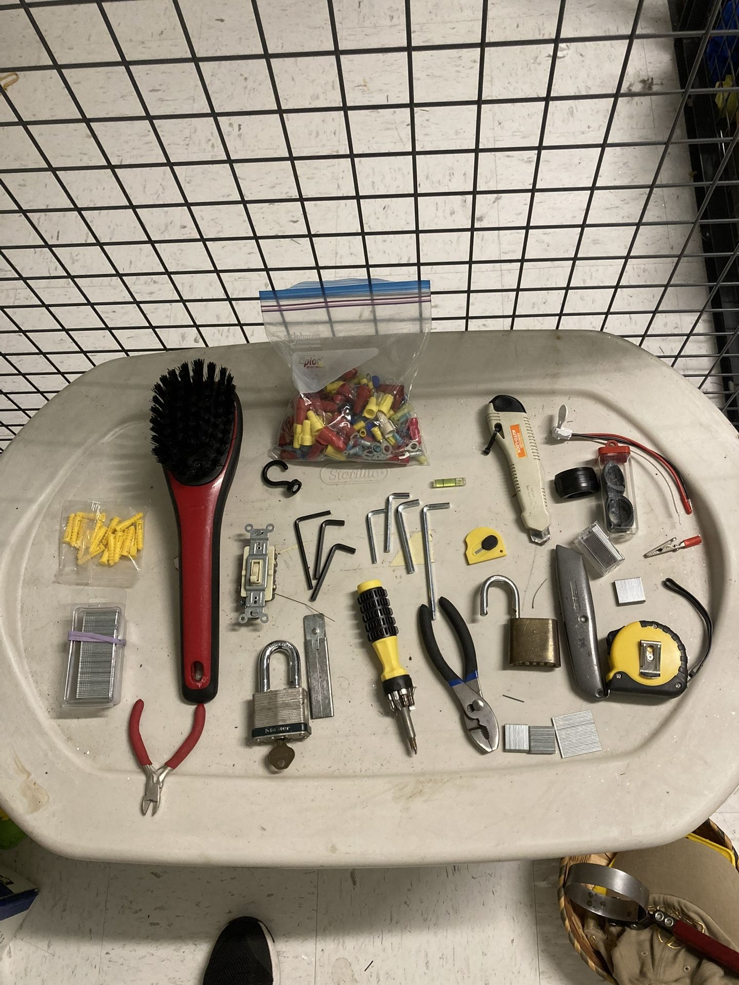 Various tools & hardware lot