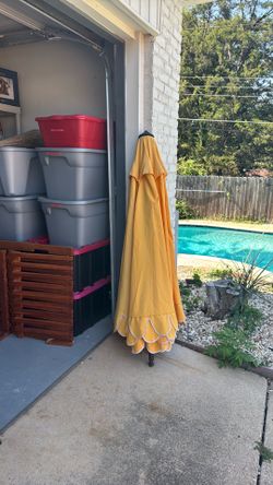 Yellow Patio Umbrella
