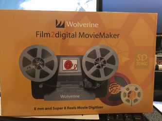 Wolverine 8mm and Super 8 Film Reel Converter Scanner to Convert Film into Digital Videos.