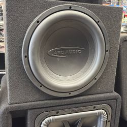 Arc Audio 12” Subwoofer In A Sealed Box Used Good Condition 